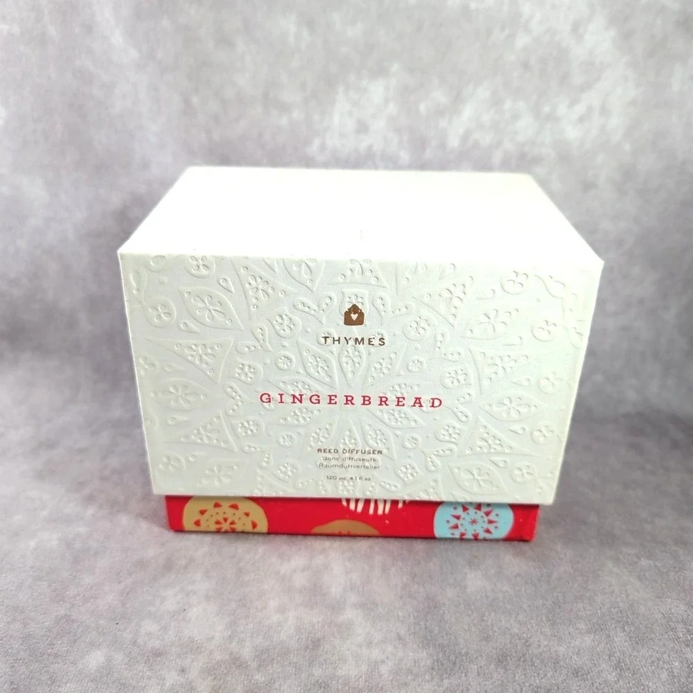 Thymes Gingerbread Reed Oil Diffuser 4.1 Oz Retired Fragrance Scent‎ Holiday NIB
